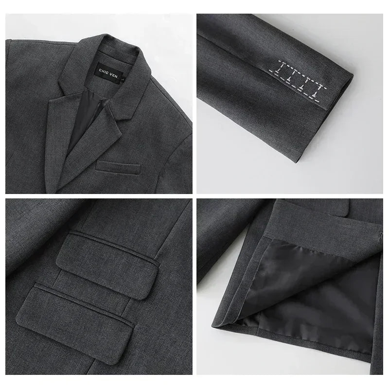 Signature Embroidered Blazer